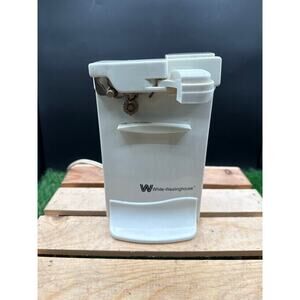 Vintage White Westinghouse Electric Can Opener Model WCD9210A – Used